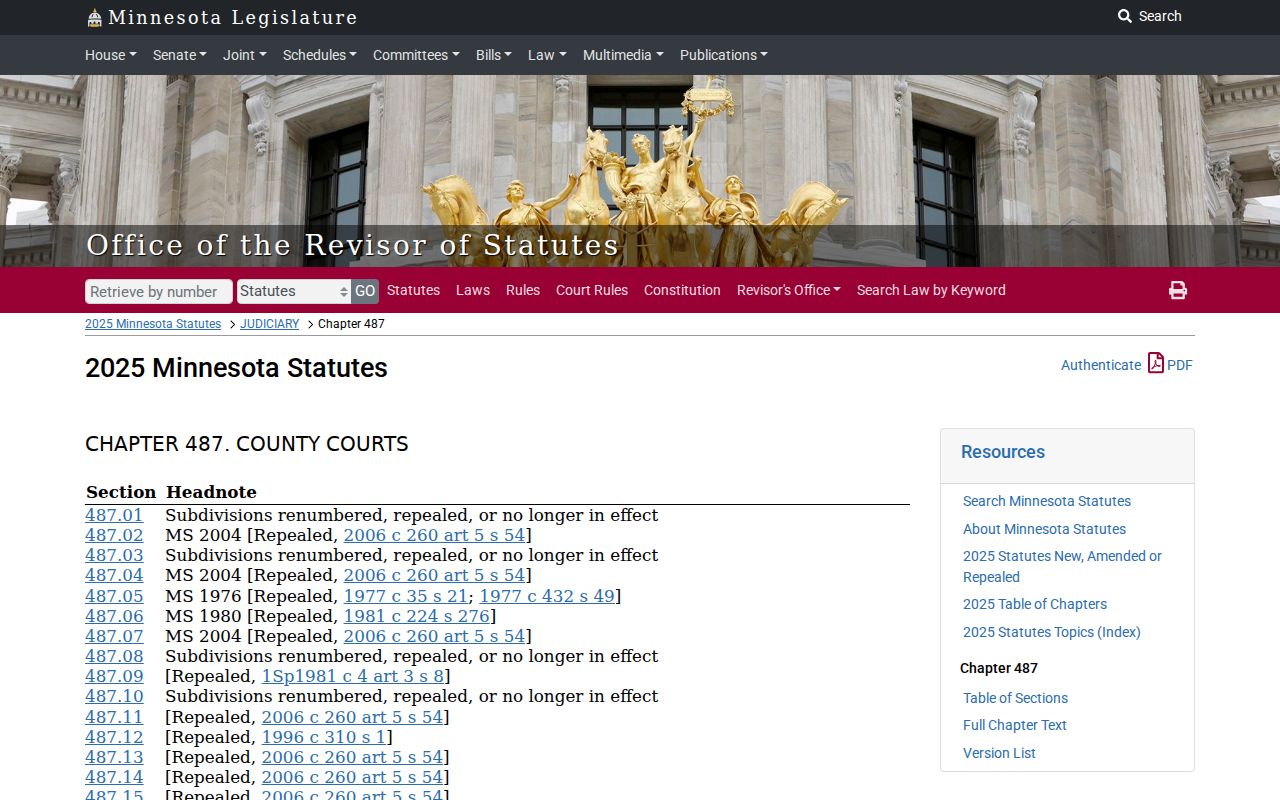 Hubbard County civil court record history and Minnesota county court law